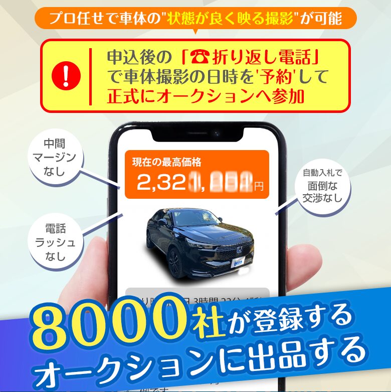 8000社のオークション